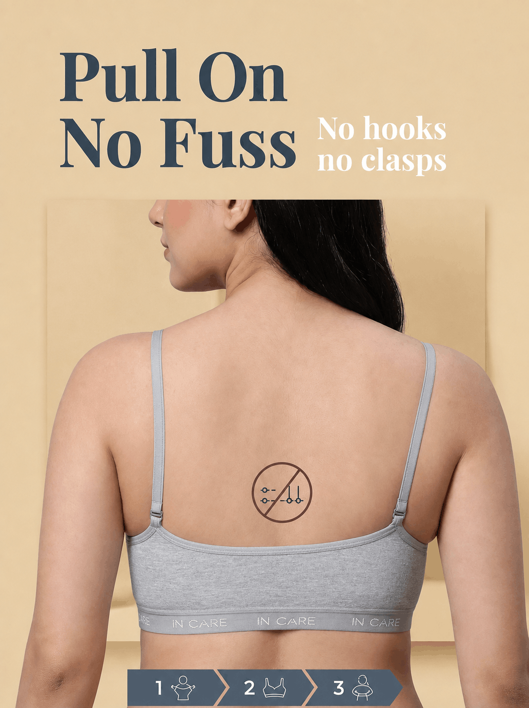 Wire-Free Slip-On Sports Bra - Full Coverage