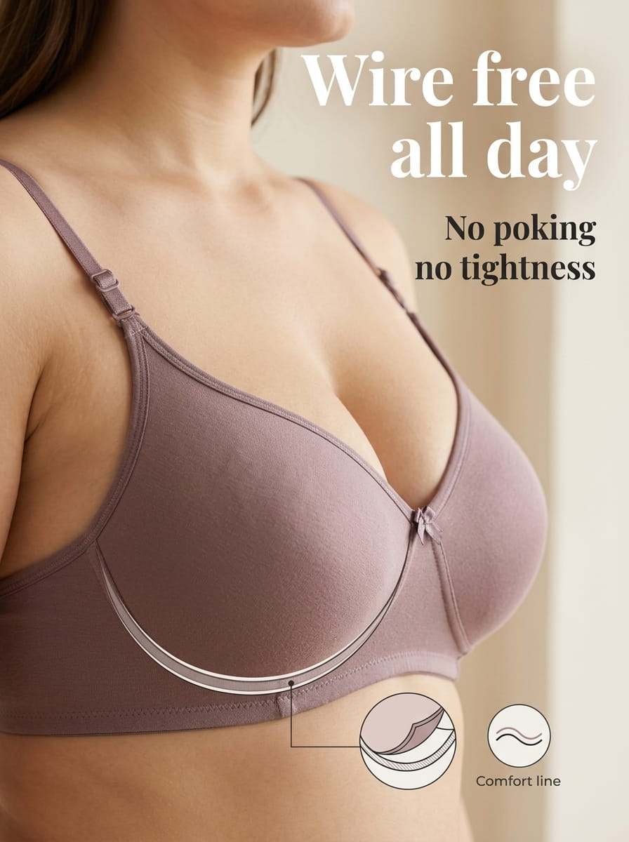 Everyday Padded T-Shirt Bra - B Cup, 4 Colours