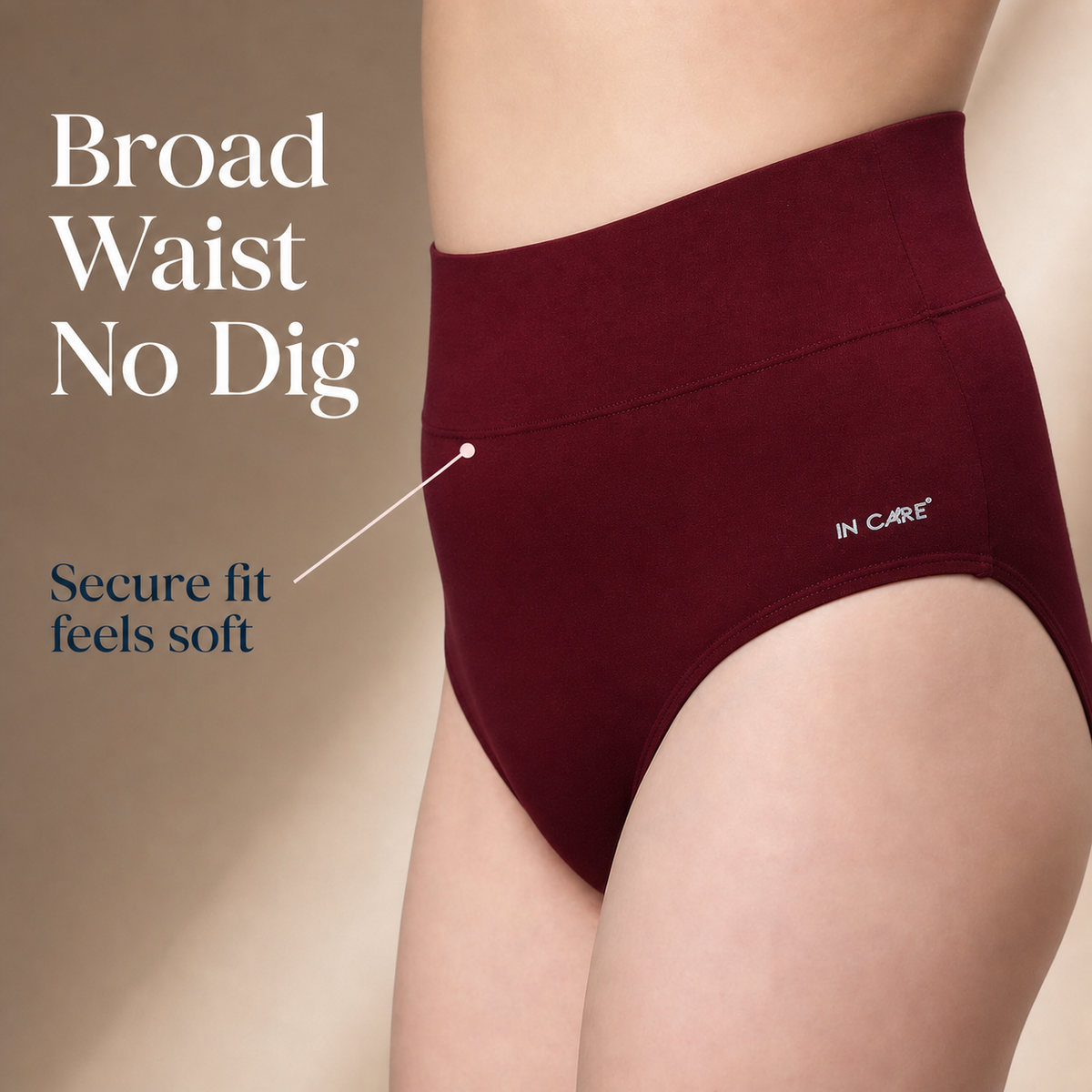 High Waist Belly Control Shaper Panty with Broad Elastic Belt
