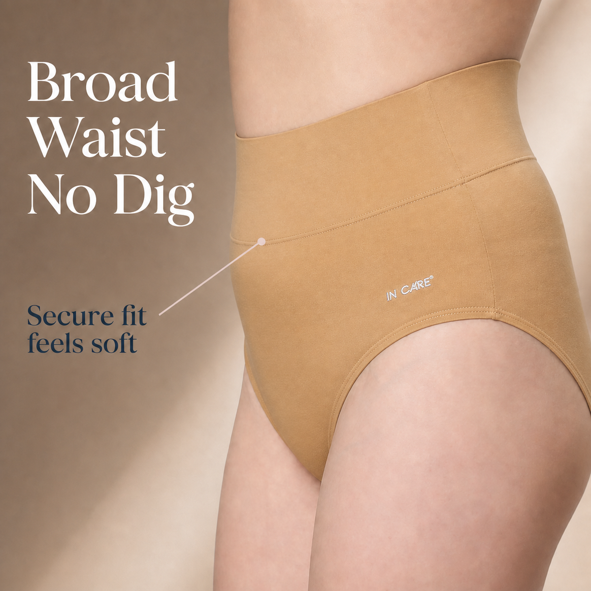 High Waist Belly Control Shaper Panty with Broad Elastic Belt