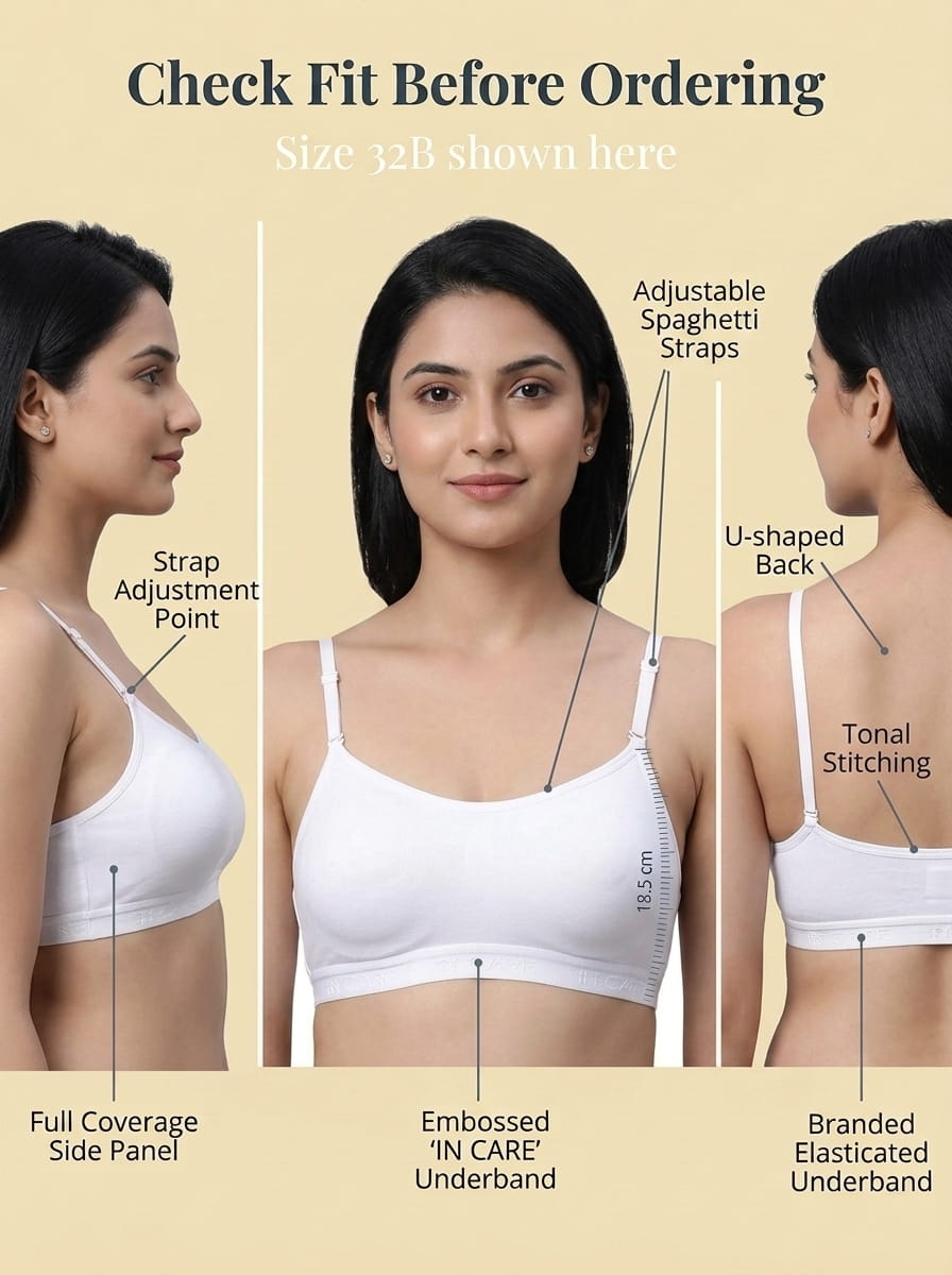 Wire-Free Slip-On Sports Bra - Full Coverage