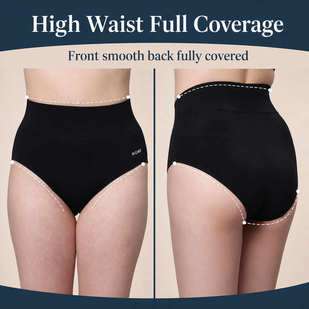 High Waist Belly Control Shaper Panty with Broad Elastic Belt