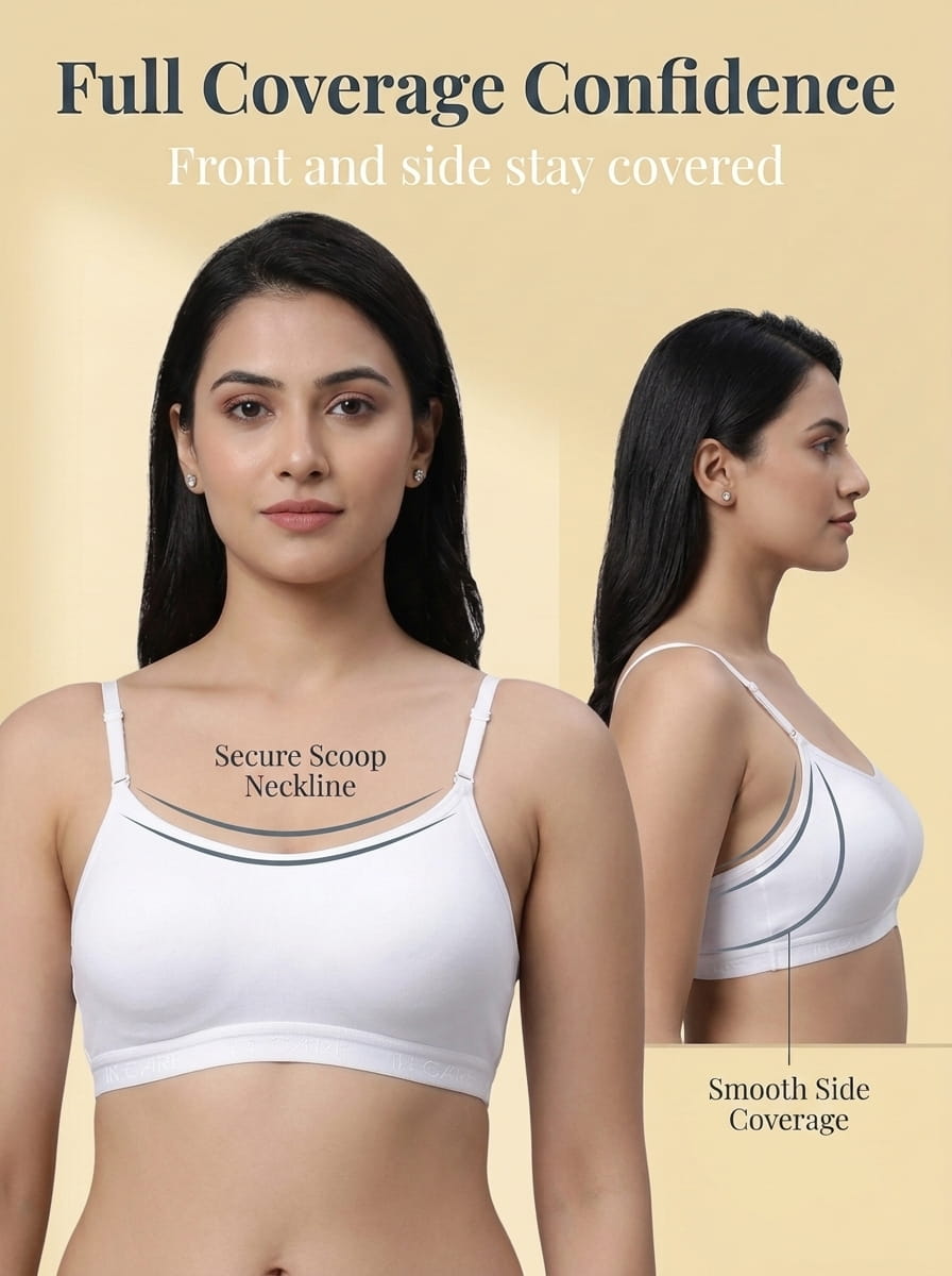 Wire-Free Slip-On Sports Bra - Full Coverage