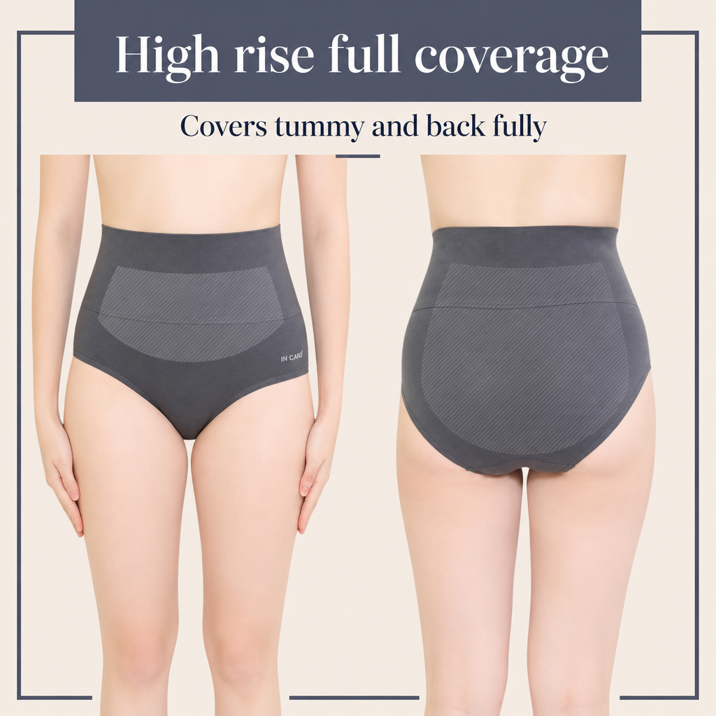 Shapewear Tummy Control Panty with Broad Elastic Waistband | Full Coverage
