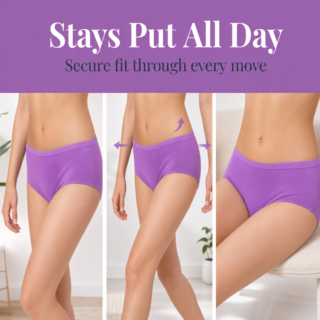 Cotton Hipster Panties Pack of 3 – Outer Elastic, Full Coverage | In Care