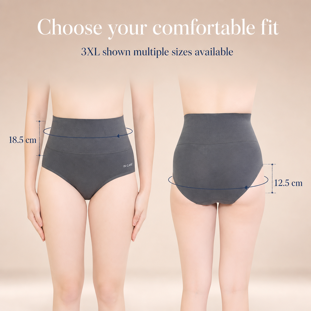 Shapewear Tummy Control Panty with Broad Elastic Waistband | Full Coverage
