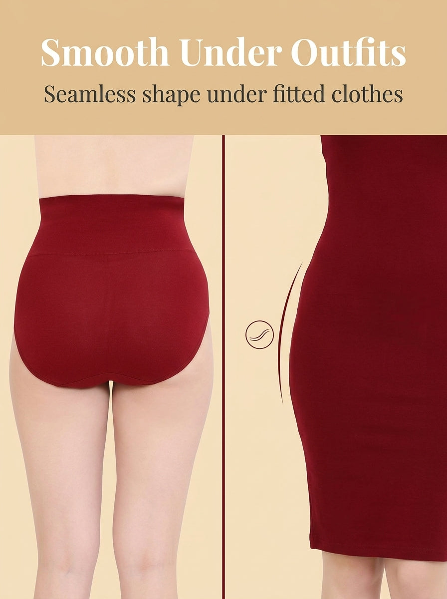 Shapewear Tummy Control Panty with Broad Elastic Waistband | Full Coverage