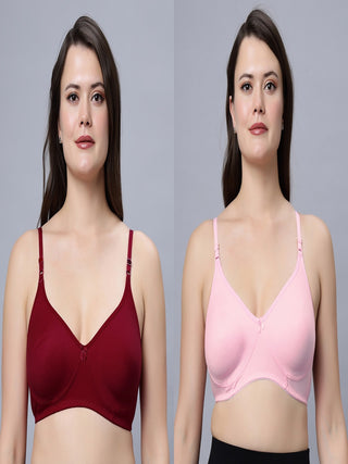 Soha Non-Padded Full Coverage T-Shirt Bra (Pack of 2) Incare