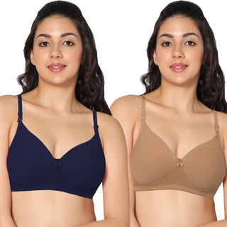 ICPD-05 Half Coverage Lightly Padded  Bra (Pack of 2) - Incare