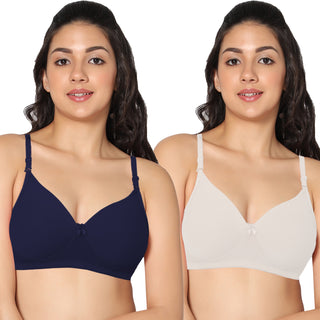 ICPD-05 Half Coverage Lightly Padded  Bra (Pack of 2) - Incare