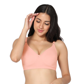 SUHANA_PEACH Non-Padded Full Coverage T-Shirt Bra (Pack of 1) - Incare