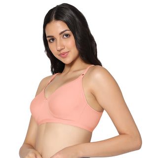 SUHANA_PEACH Non-Padded Full Coverage T-Shirt Bra (Pack of 1) - Incare