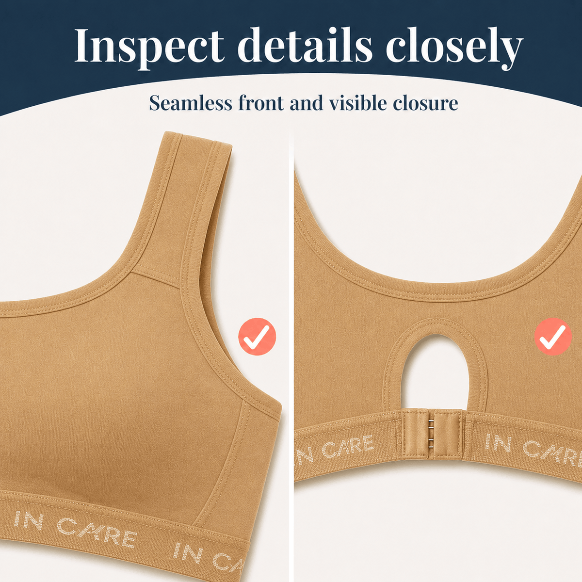 Non-Padded Sports Bra - Full Coverage, Secure Fit