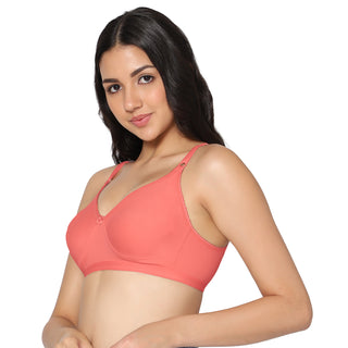 SUHANA_TOMATO Non-Padded Full Coverage T-Shirt Bra (Pack of 1) - Incare