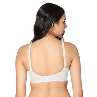 Zoya Non-Padded Full Coverage Embroidery Cotton Bra (Pack of 2) - Incare
