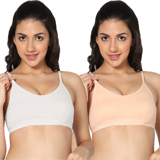 ALPLSP-04 Non-Padded Full Coverage Sports bra (Pack of 2) - Incare