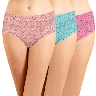 ICIN-043 Hipster Panties with Inner Elastic (Pack of 3) - Incare