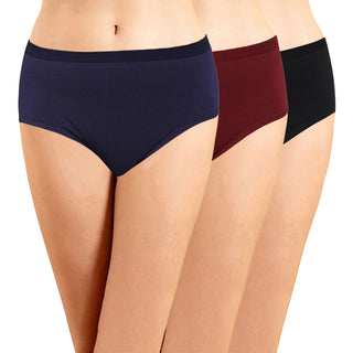 ICOE-019 Hipster Panties with Outer Elastic (Pack of 3) - Incare