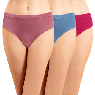 ICIN-012 Hipster Panties with Inner Elastic (Pack of 3) - Incare