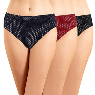 ICIN-004 Hipster Panties with Inner Elastic (Pack of 3) - Incare