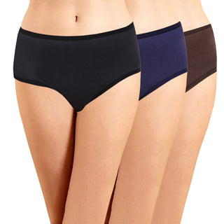 ICOE-018 Hipster Panties with Outer Elastic (Pack of 3) - Incare