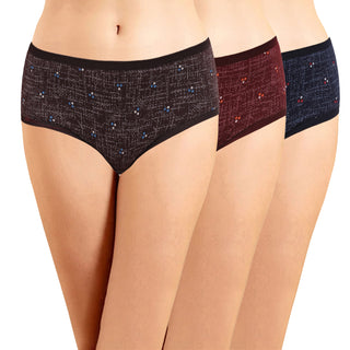ICOE-049  Hipster Panties With Outer Elastic (Pack of 3) - Incare