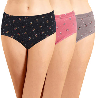 ICIN-041 Hipster Panties with Inner Elastic (Pack of 3) - Incare
