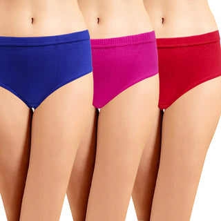 ICIN-008 Hipster Panty with Inner Elastic (Pack of 3) - Incare