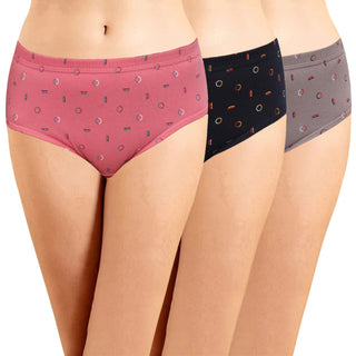 ICIN-042 Hipster Panties with Inner Elastic (Pack of 3) - Incare
