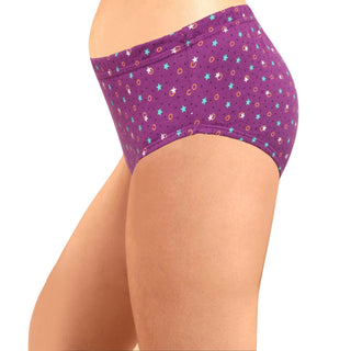 ICIN-039 Hipster Panties with Inner Elastic - (Pack of 3) - Incare