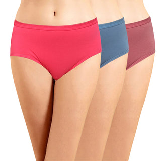 ICOE-030 Hipster Panties with Outer Elastic (Pack of 3) - Incare