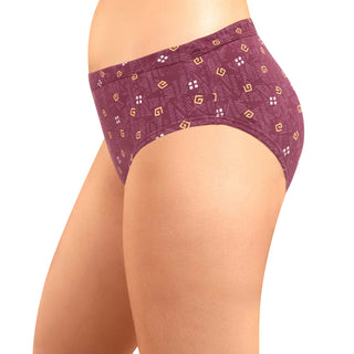 ICIN-027 Hipster Panties with Inner Elastic - (Pack of 3) - Incare