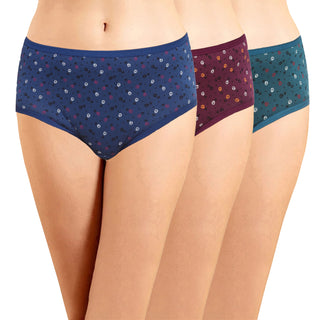 ICOE-036 Hipster Panties with Outer Elastic - (Pack of 3) - Incare
