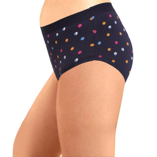 ICOE-039 Hipster Panties with Outer Elastic - (Pack of 3) - Incare