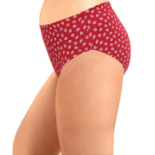 ICIN-029  Hipster Panties with Inner Elastic - (Pack of 3) - Incare
