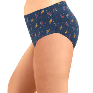 ICIN-048  Hipster Panties with Inner Elastic (Pack of 3) - Incare