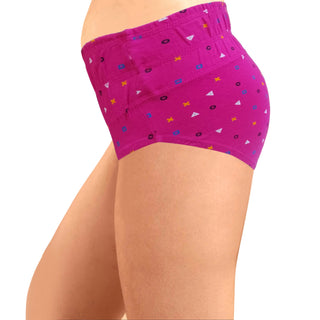 ICIB-003 With Broad Elastic Panties (Pack of 3) - Printed Assorted Colors (Pack of 3) - Incare