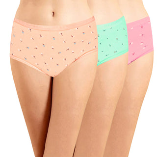 ICOE-011 Hipster Panties with Outer Elastic (Pack of 3) - Incare