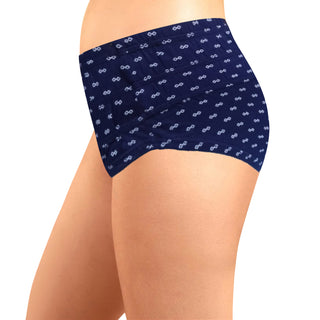 Belly Control With Broad Elastic Panties (Pack of 3) - Printed Assorted Colors (Pack of 3) - Incare