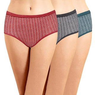 ICOE-010 Hipster Panties with Outer Elastic (Pack of 3) - Incare