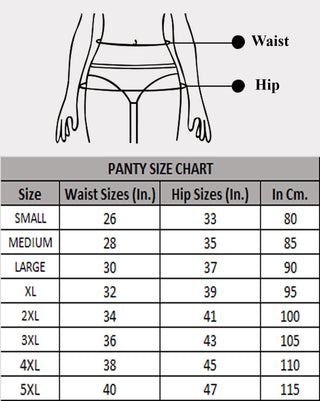 ICBB-002 Broad Elastic Printed Belly Control Panties (Pack of 3) - Incare