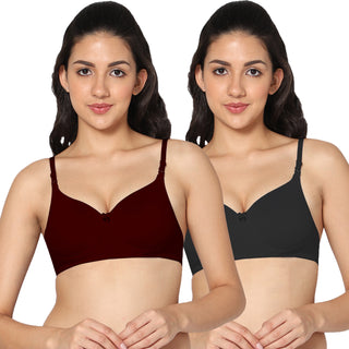 ICPD-01 3/4th Coverage Lightly Padded  Bra (Pack of 2) - Incare