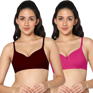 ICPD-01 3/4th Coverage Lightly Padded Bra (Pack of 2) - Incare