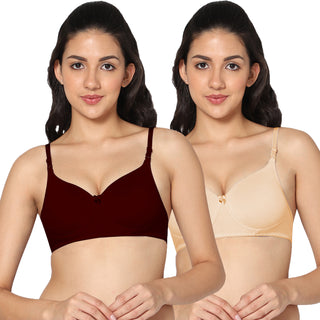 ICPD-01 3/4th Coverage Lightly Padded Bra (Pack of 2) - Incare