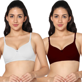 ICPD-01 3/4th Coverage Lightly Padded  Bra (Pack of 2) - Incare
