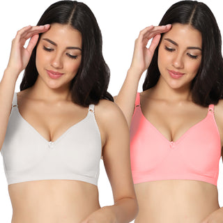 Suhani Non-Padded Full Coverage T-Shirt Bra (Pack of 2) - Incare