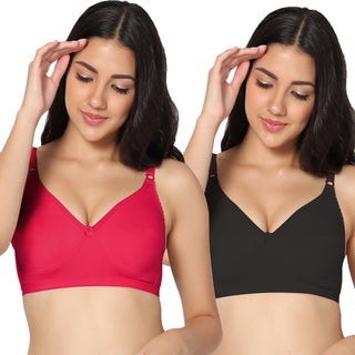 Suhani Non-Padded Full Coverage T-Shirt Bra (Pack of 2) - Incare