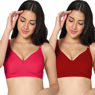 Suhani Non-Padded Full Coverage T-Shirt Bra (Pack of 2) - Incare