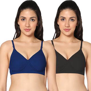 Nysa Non-Padded Full Coverage T-Shirt Bra (Pack of 2) - Incare